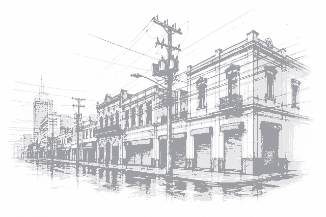 Illustration for: Barrio Antiguo Businesses Get a CFE Response After Weekly Outages