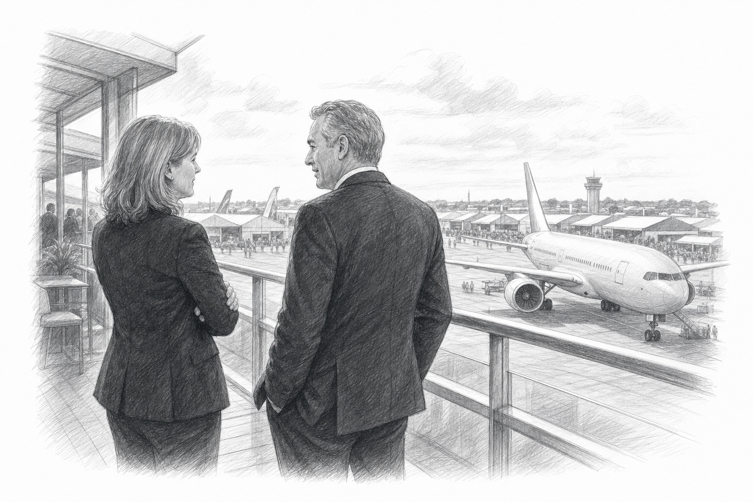 Illustration for: Alder Koten at Farnborough 2026: what Silvia Flores and Jose Ruiz saw on the ground