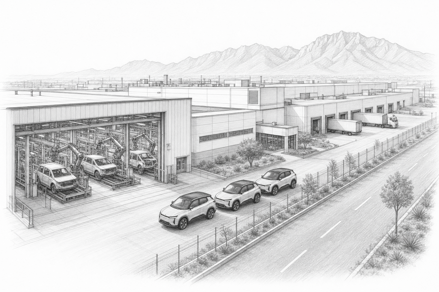 Illustration for: Kia puts $649M into Pesqueria to build the EV3 in Nuevo Leon