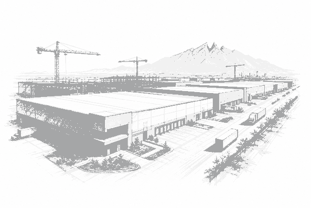 Illustration for: Monterrey Leads Leasing as 82 Industrial Parks Rise in Mexico