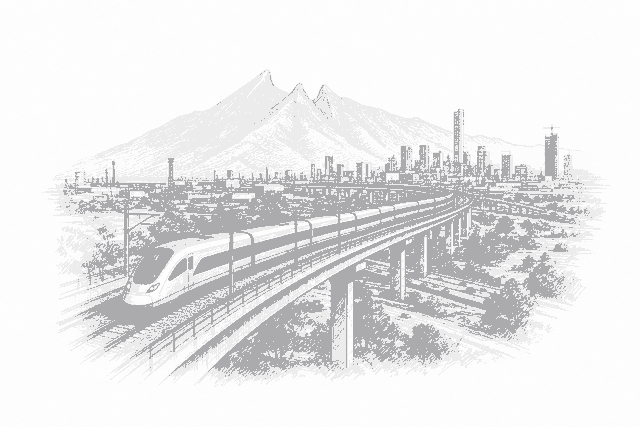 Illustration for: MX$109B Tren del Norte targets Monterrey–CDMX service before 2030