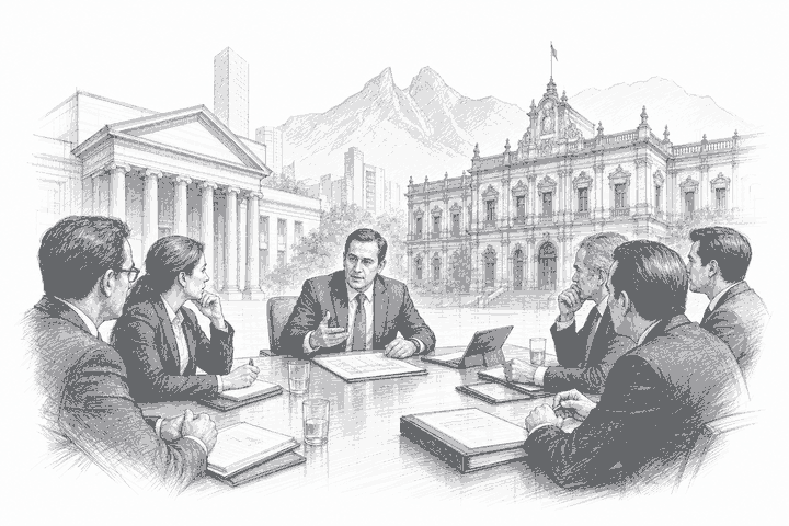 Illustration for: Nuevo León Starts Bank Talks for Its 2027 Fiscal Package