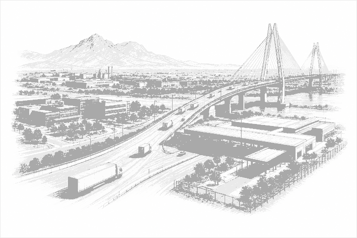 Illustration for: Nuevo León–Texas corridor puts trade and tech on one agenda