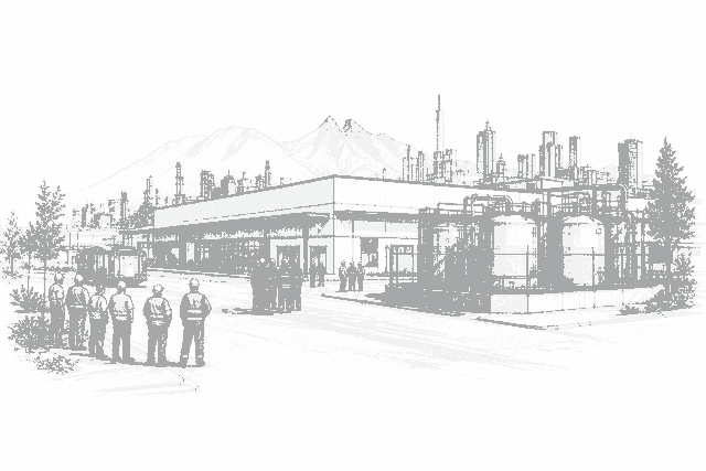 Illustration for: San Nicolás Aluminum Plant Evacuates Workers After Tank Fire