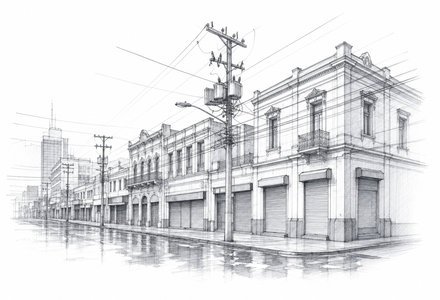 Barrio Antiguo Businesses Get a CFE Response After Weekly Outages