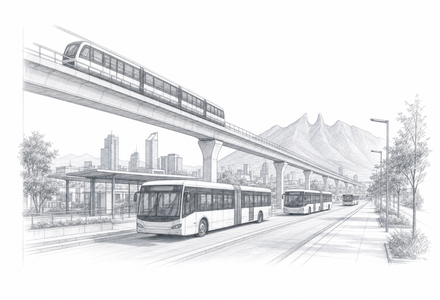 Nuevo León Transit Buildout Adds 4,000 Buses to Metro Lines