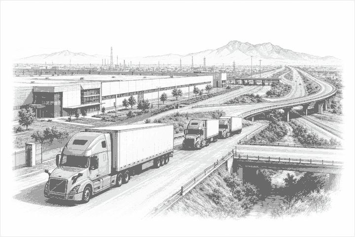 Illustration for: Volvo Starts Truck Exports From Nuevo León Through Colombia-Laredo
